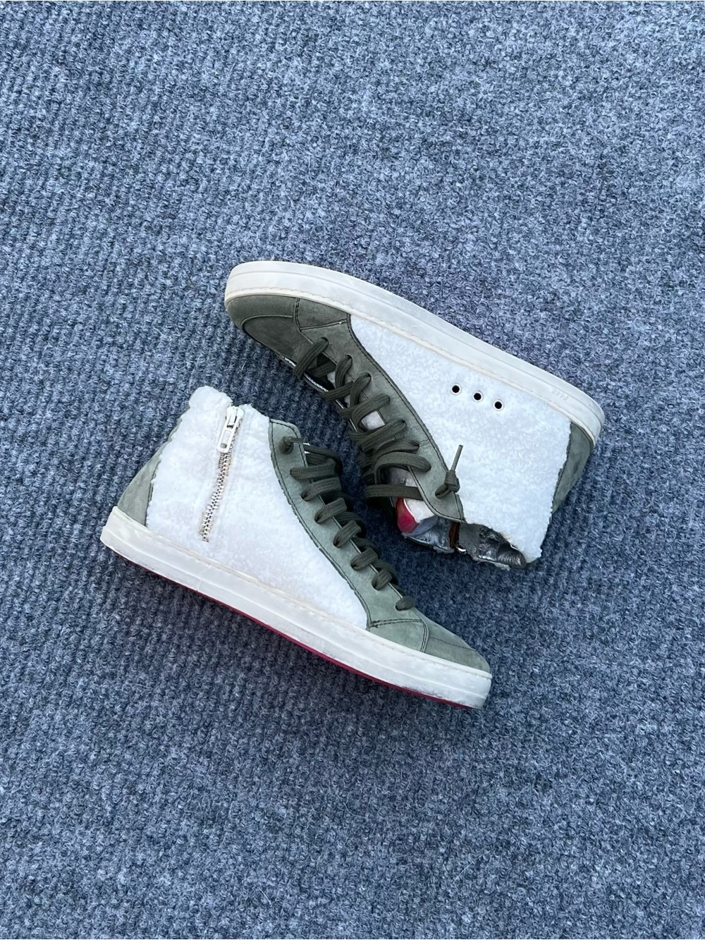P448 Skate Fuzzy High Tops
